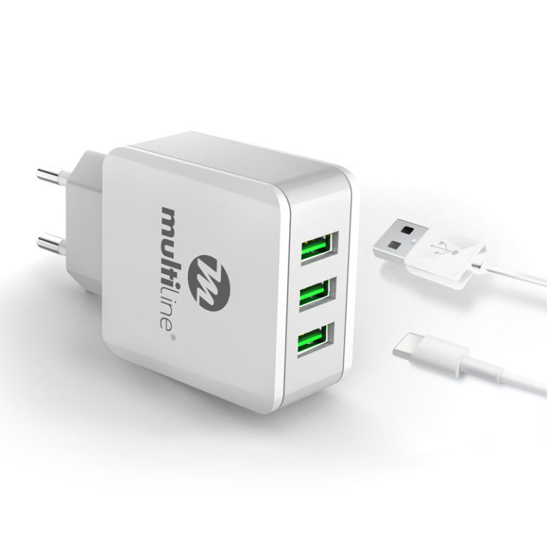 3 port usb travel charger